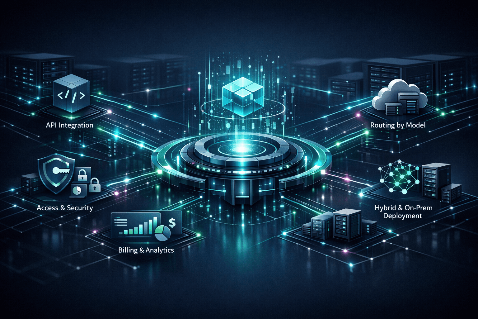 Единая B2B AI инфраструктура с API, ролями, биллингом, маршрутизацией и on-premise подключением