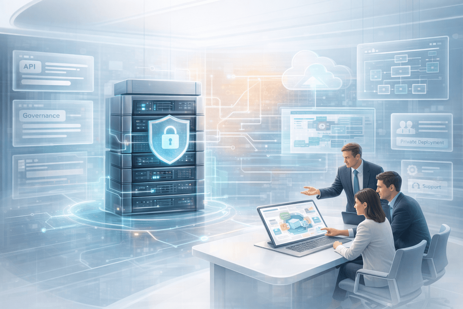 Развертывание AI-платформы на мощностях заказчика и консультирование по внедрению