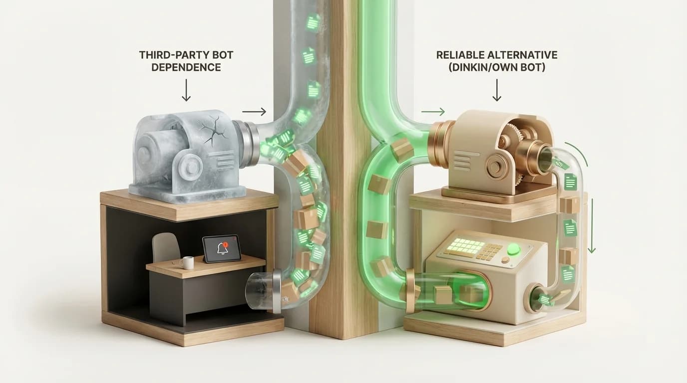 Не работают привычные боты в телеграмм? Замена dinkin или создай свой