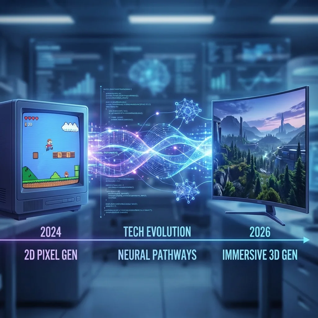 Эволюция технологии Genie от 2D к 3D мирам