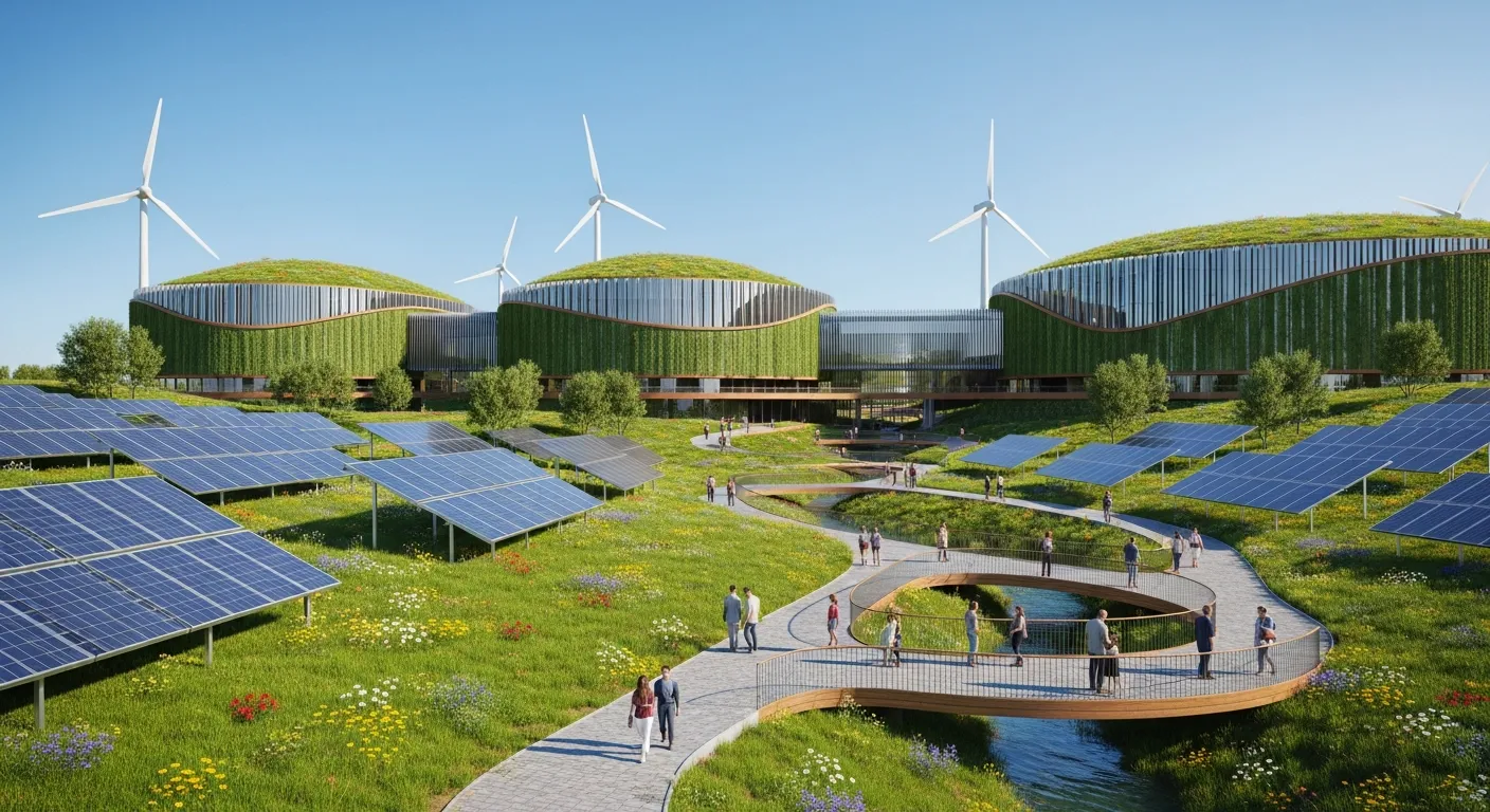 Зеленый дата-центр в поле