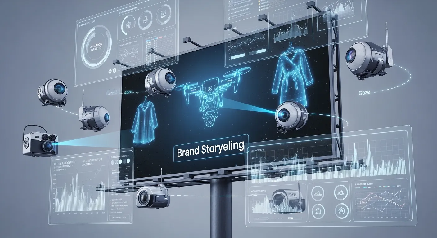 Виртуальный билборд анализируется десятками глаз-камер ИИ агентов