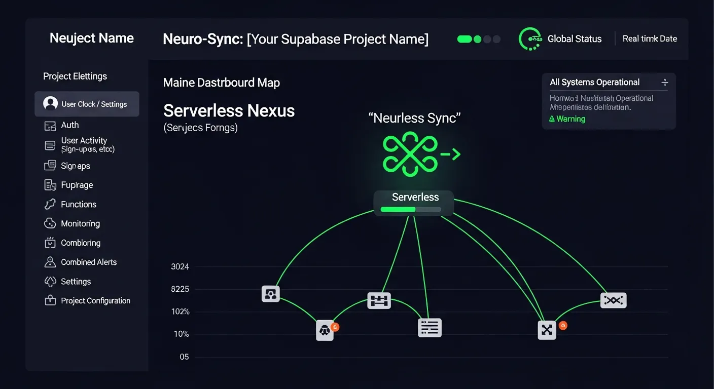 Дашборд Supabase с графиками и таблицами базы данных