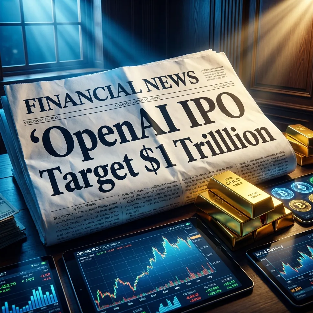 Газета с заголовком об IPO OpenAI