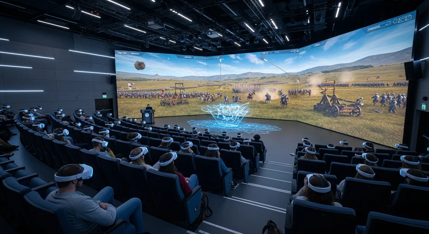 Студенты в VR-шлемах изучают историю